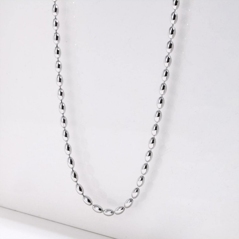Stainless Steel Silver Color Chain Necklace. Gold Chain Necklace - Picture 2 of 4